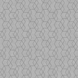 Papel de Parede Essencial - Ess1035 Geometrico Cinza/Prata - Rolo Fechado de 53cm x 10Mts