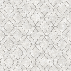 Papel de Parede Vip1032 Geométrico/marmorizado Prata - Rolo Fechado de 53cm x 10Mts