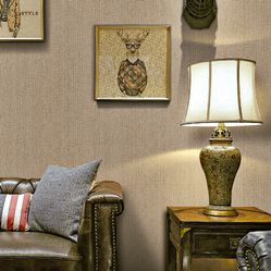 Papel de Parede Vip1038 Textura bege - Rolo Fechado de 53cm x 10Mts