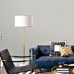 Papel de Parede Vip1059 Textura cinza - Rolo Fechado de 53cm x 10Mts
