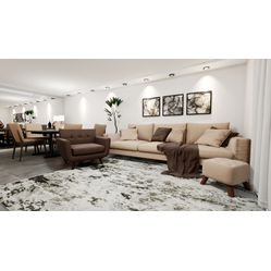 Sintético Para Sofá e Estofado Coroprime 5665 Savana- Largura 1,40m