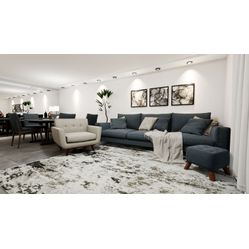 Sintético Para Sofá e Estofado Juta 7819 Cinza- Largura 1,40m