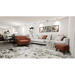 Sintético Para Sofá e Estofado Milano 7821 Branco- Largura 1,40m