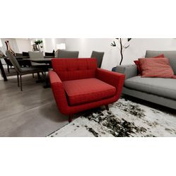 Tecido Para Sofá e Estofado Linho Rústico Monza 35 Boucle Viscose Bordo - Largura 1,40m