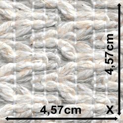 Tecido Para Sofá e Estofado Linho Rústico Monza 37 Bordado Viscose Missou Natural - Largura 1,40m