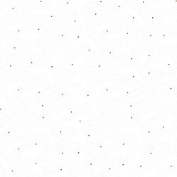 Papel de Parede Infantil Folhas Branco/Azu Fofura Baby FF4030- Rolo Fechado com 0,53cm x 10mts