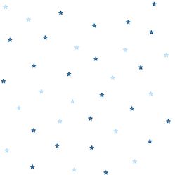 Papel de Parede Infantil Estrelinhas Bege/Azul Fofura Baby FF4047- Rolo Fechado com 0,53cm x 10mts
