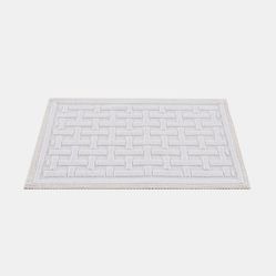 Tapete Geométrico Natur 01 40X60 7761 Branco