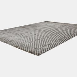 Tapete Geométrico Edantex Frida 05 200X250 Cinza