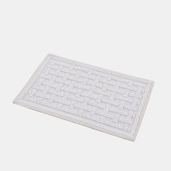 Tapete Geométrico Natur 01 50X80 7733 Branco