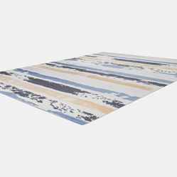 Tapete Colorido Listrado Edantex Nilo 03 300X400 Azul e Bege