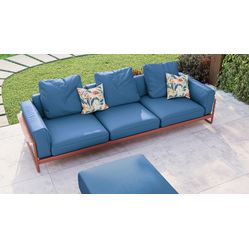 Tecido Imperméavel Para Sofá e Estofado Acquablock  253 Lisato Azul 20246/38- Largura 1,40m