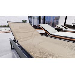 Tela Para Cadeira e Espreguiçadeira Mucuri 03 Creme/Bege  - Largura 1,35m