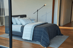 cama com jogo de cama estampado casal 300 fios da Wiler-k