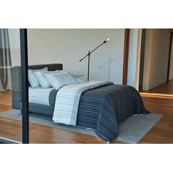 Jogo de Cama Casal Estampado 300 Fios The Time 2,20x2,40 -  4 Peças