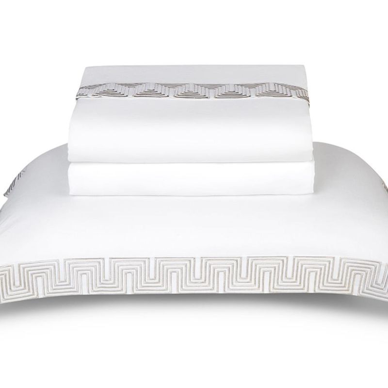 conjunto queen Wiler-k cinza e branco