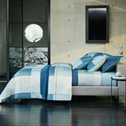 Jogo de cama King Estampado The Reserve 300 Fios 2,60x2,80 - 100% Algodão  c/ 4 pçs