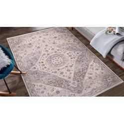 Tapete Bege e Cinza Geometrico Coliseo 03 300X400