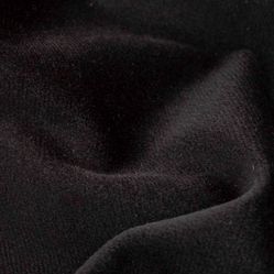 Tecido Para Sofá e Estofado Veludo Maia 14 Preto - Largura 1,40m