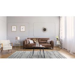 Tapete Listrado Magnifique 04 250X300 Bege/Cinza