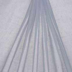 Tecido Para Cortina Linho Santorini  50.004-01 Branco - Largura  3,00m