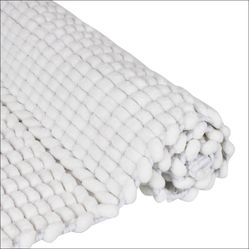 Tapete Pelo Alto Edantex Caribe 01 Off White 50X70