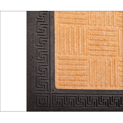 Tapete Capacho De Borracha 40X60 Preto Felix 21