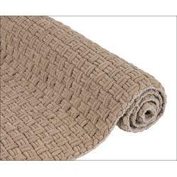 Tapete Pelo Alto Edantex Hawaii 02 Bege 60X90