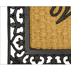Tapete Capacho De Coco 45X75 Preto Prime 22