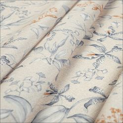 Tecido Para Sofá e Estofado 20.001-24 Acquablock Interno Florata Azul 24370/1 - largura 1,40m