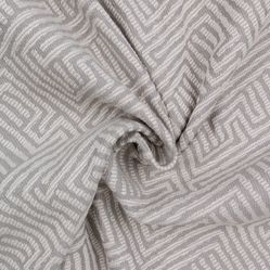 Tecido Para Sofá e Estofado Visage 10.040-01 Jacquard Geométrico Cinza Cru - largura 1,40m