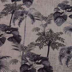 Tecido Para Sofá e Estofado Visage 20.000-02 Linho Estampado Cinza Grafite - largura 1,40m