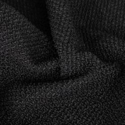 Tecido para Sofá e Estofado Origens 44 Bouclê Preto - Largura 1,40m