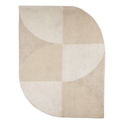 Tapete Waves Formato Orgânico Bege e Cru - Edantex  02 300X400