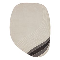 Tapete Waves Formato Orgânico Cru e Cinza - Edantex  06 200X250