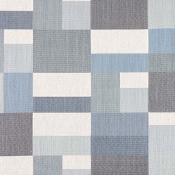 Tecido para Sofá e Estofado Monarca 16 Gobelin Quadriculado - Azul e Cru - Largura 1,40m