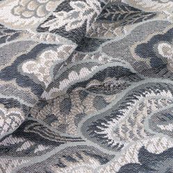 Tecido para Sofá e Estofado Monarca 18 Gobelin Clássico - Azul e Branco - Largura 1,40m