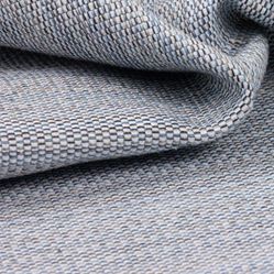 Tecido para Sofá e Estofado Monarca 19 Gobelin Liso - Azul e Branco - Largura 1,40m
