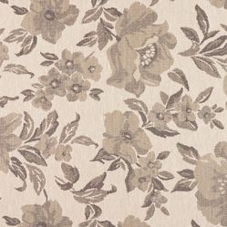 Tecido para Sofá e Estofado Monarca 31 Gobelin Floral - Marrom e Bege - Largura 1,40m
