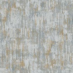 Papel De Parede Avalon 02 Textura Azul /Dourado - Ava -257  Rolo de 53cm x 10Mts