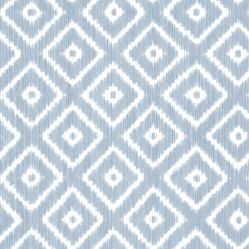Papel De Parede Avalon 02 Geométrico Azul /Branco - Ava -242  Rolo de 53cm x 10Mts