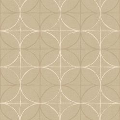Papel De Parede Avalon 02 Geométrico Bege Escuro - Ava -231  Rolo de 53cm x 10Mts