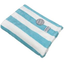 Toalha de Praia Listrada Azul Tifanny Power Sec 80x150cm – Laço Home