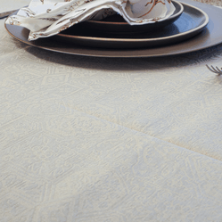 Toalha de Mesa Sempre Limpa Vilares Retangular 8 Lugares Caqui 160X270cm - Karsten