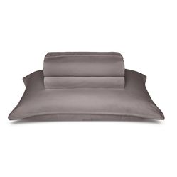 Jogo de Cama King The Trim Percal 300 Fios - Cinza