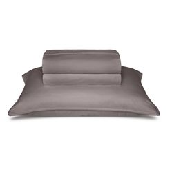 Jogo de Cama Queen The Trim Percal 300 Fios - Cinza