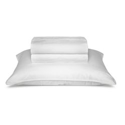 Jogo de Cama Queen The Trim Percal 300 Fios - Branco