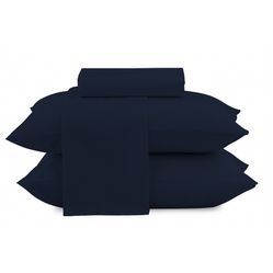 Jogo de Cama Loft Azul Marinho Queen - Camesa