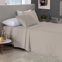 Jogo de Cama Loft Bege Casal - Camesa