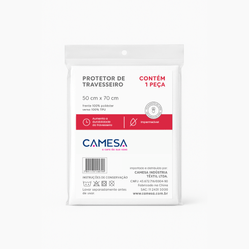Protetor de Travesseiro Branco 50X70 - Camesa